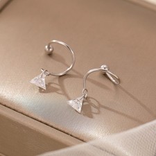 Spiral Twisted Earrings Climber Wrap Cuff Piercing Studs Women Jewelry Gifts UK