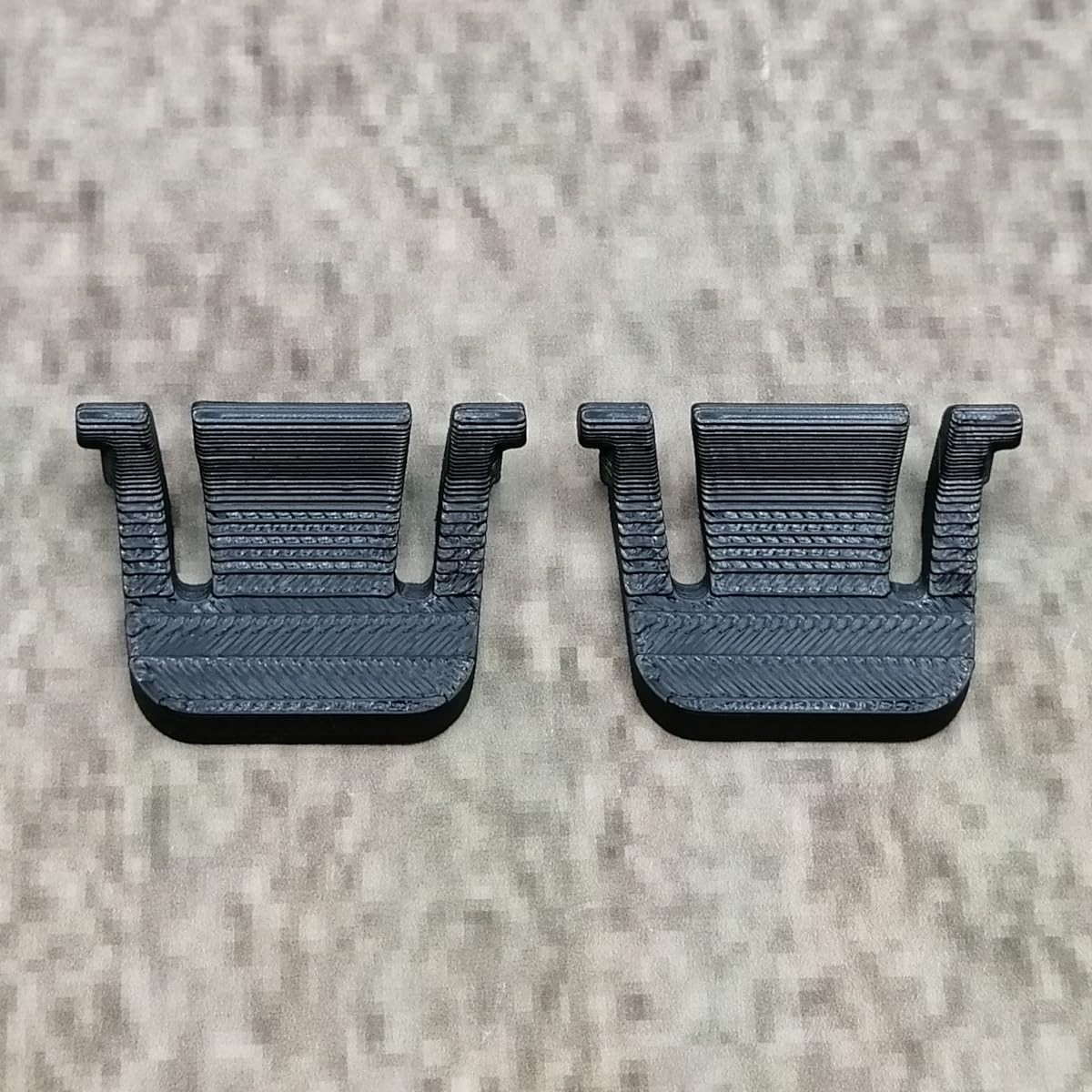 Pieds de clavier avant de rechange noirs lot de 2 en plastique ABS résistant
