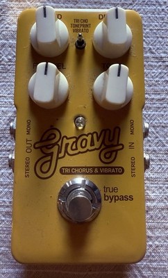 TC Electronic Gravy Tri Chorus & Vibrato Stereo Rare Guitar Effect Pedal
