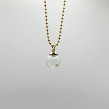 Mustard Seed Necklace  Gold Tone Pendant, Faith Jewelry