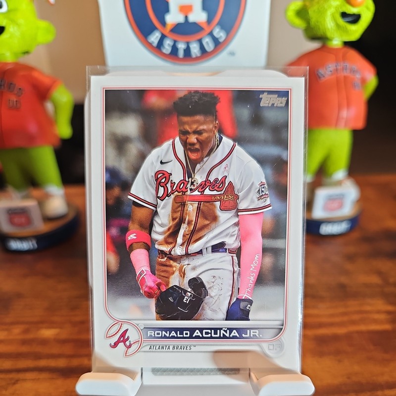 2022 Topps Series 1 Ronald Acuna Jr. Base Card #200 Atlanta Braves