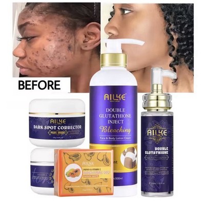 AILKE Whitening Hautpflegeset, aufhellend, mit doppeltem Glutathion