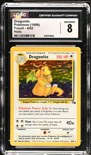 Dragonite (Unlimited) graded CGC 8 for sale on eBay