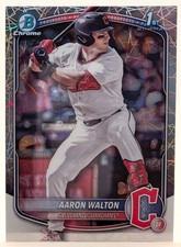 2025 Bowman Draft Chrome Aaron Walton Lazer Refractor #BDC-134 1st Bowman 