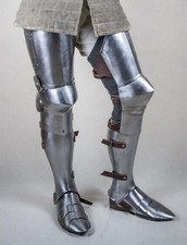 Medieval Full Leg Armor Set Steel Knight Cuisses Poleyns Greaves Sabatons LARP