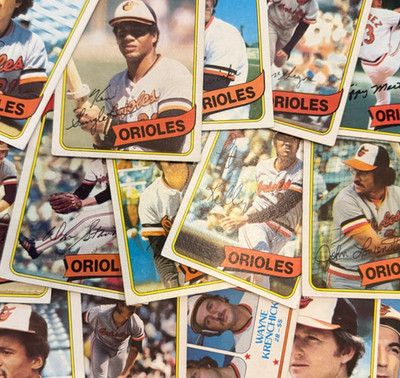 1980 Topps BALTIMORE ORIOLES | Pick Your Card | Team Set Break | FREE Ship | EX