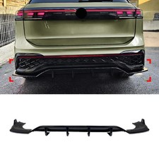 For 2025 2026 Vw Tiguan Mk3 Rline Glossy Black Abs Rear Bumper Spoiler Lip Trim