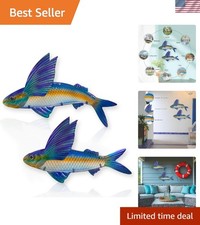 Unique Decorative Metal Fish Set - Ideal for Home, Garden, and Poolside