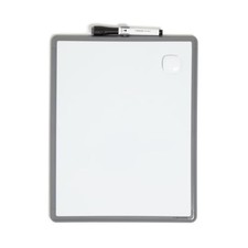 x 14 Magnetic Dry Erase Whiteboard Gray Steel Frame Wall Mount Marker Magnet
