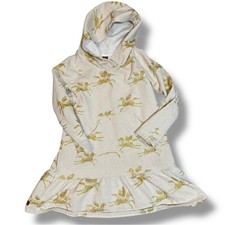 Tea Collection Hooded Ruffle Hem Sweatshirt Dress