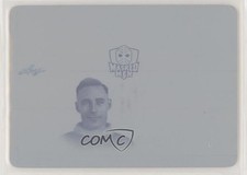 2017 Leaf Men Vintage Goalies Printing Plate Cyan 1/1 Clint Benedict HOF 05fy