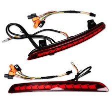 Red LED Rear Bumper Reflector Sequential Tail Light For 2022-2026 Honda Civic