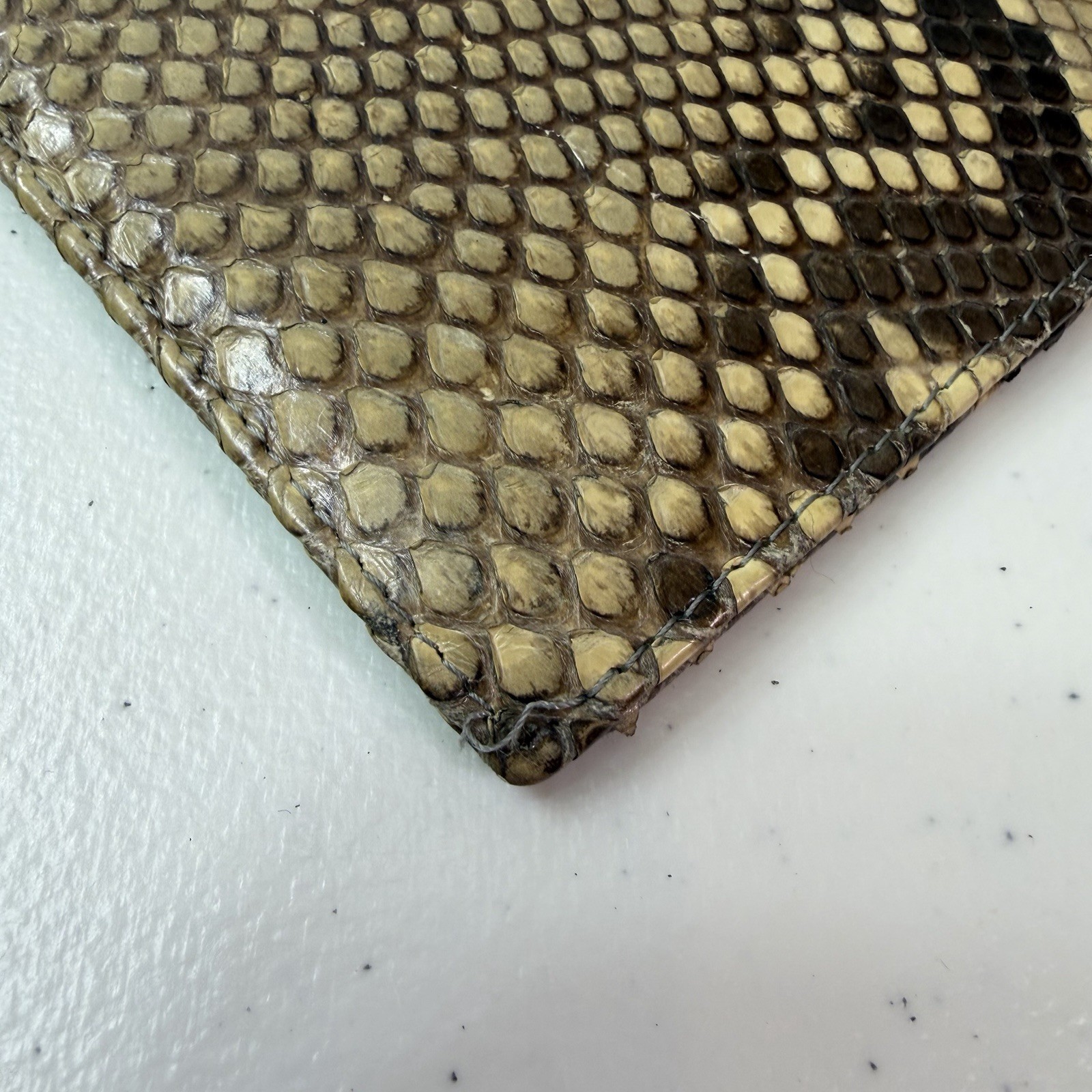 Lambertson Truex Python / Snake Leather Bifold Lo… - image 19