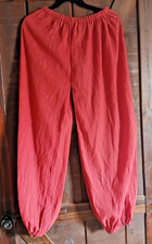 Burnt Orange Harem Pants for Belly Dance, Hand made