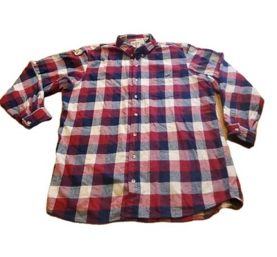Red Head Brand Co. Mens Plaid Flannel Long Sleeve Shirt Button Size 2XLT 