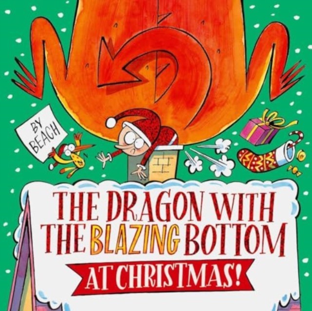 The Dragon with the Blazing Bottom at Christmas by Beach (Paperback Book)