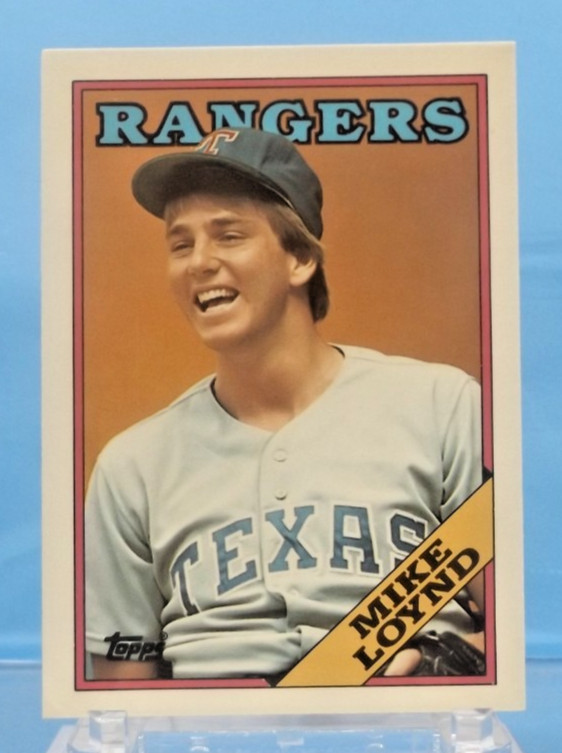 1988 Topps Tiffany #319 - Mike LOYND - Texas Rangers - Near Mint