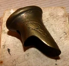 US Civil War Era Brass Sword Pommel Only Sword Parts Estate Find !