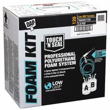 Touch 'N Seal 7565021120 Spray Foam Kit, Gun Application Method Cylinder,