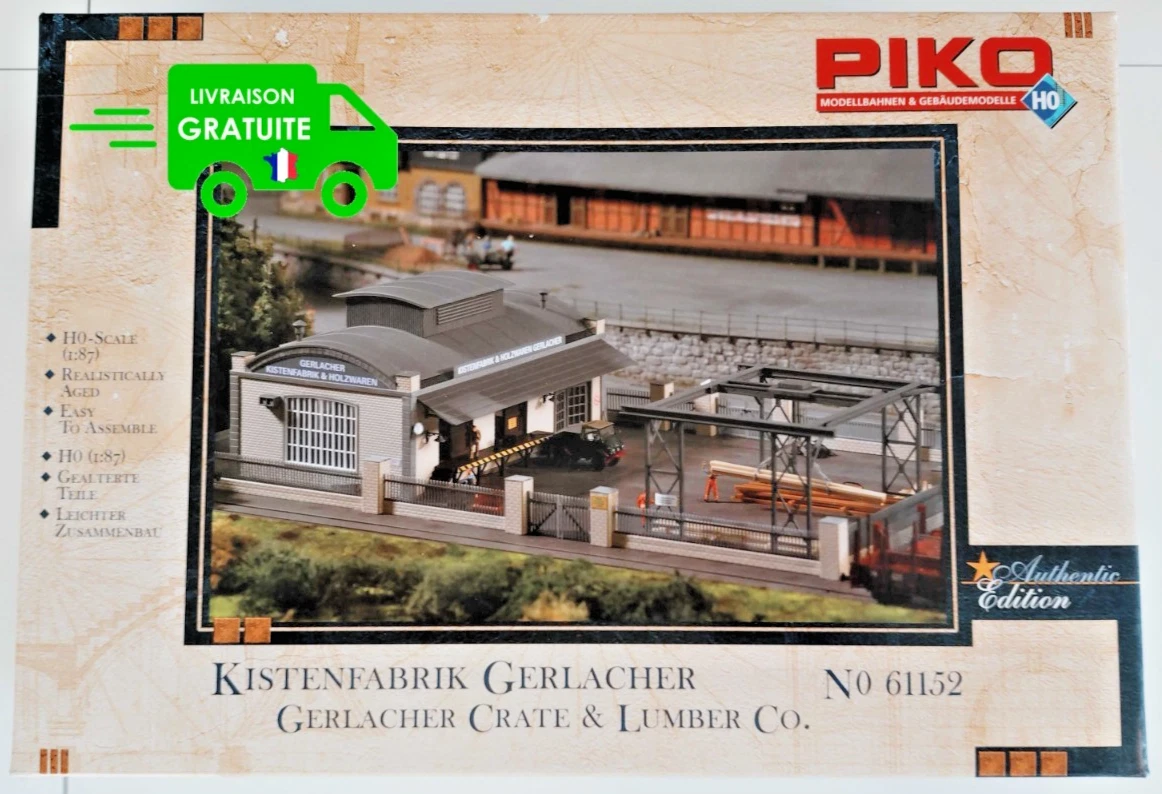 Maquette Faller Usine Beton Avec Eclairage Echelle Ho 1:87