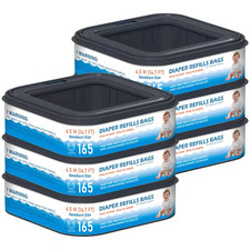 Standard Square Refills Disposal Bags Refill Compatible with Diaper Genie Compac