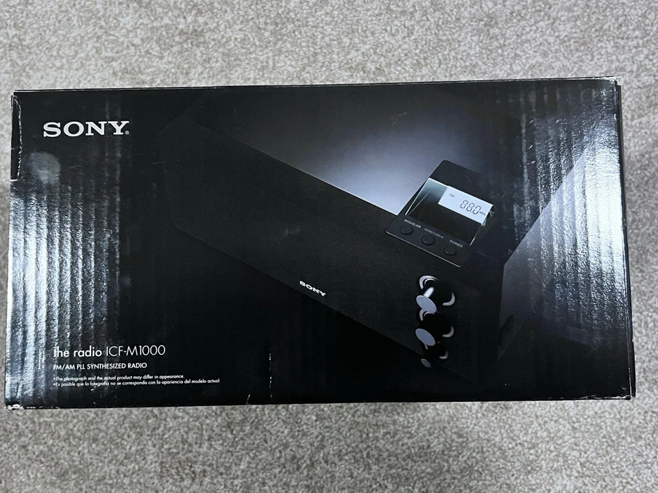 Sony RADIO ICF-M1000 FM/AM PLL Synthesized Radio Brand New Sealed - Image 3 of 4