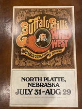 Buffalo Bill’s Wild West Congress Of Rough Riders Poster North Platte Nebraska