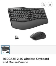 EK 30 Ergonomic Rechargeable Wireless Keyboard and Mouse Set Reccazr