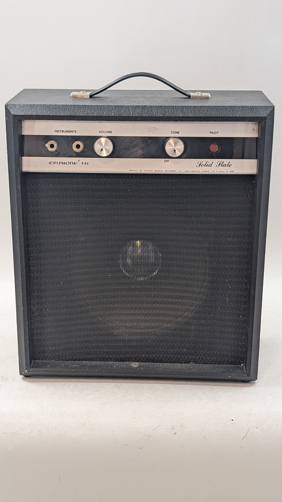 1970s Epiphone E-65 Solid State Guitar / Instrument Amplifier *TESTED* EB-20348