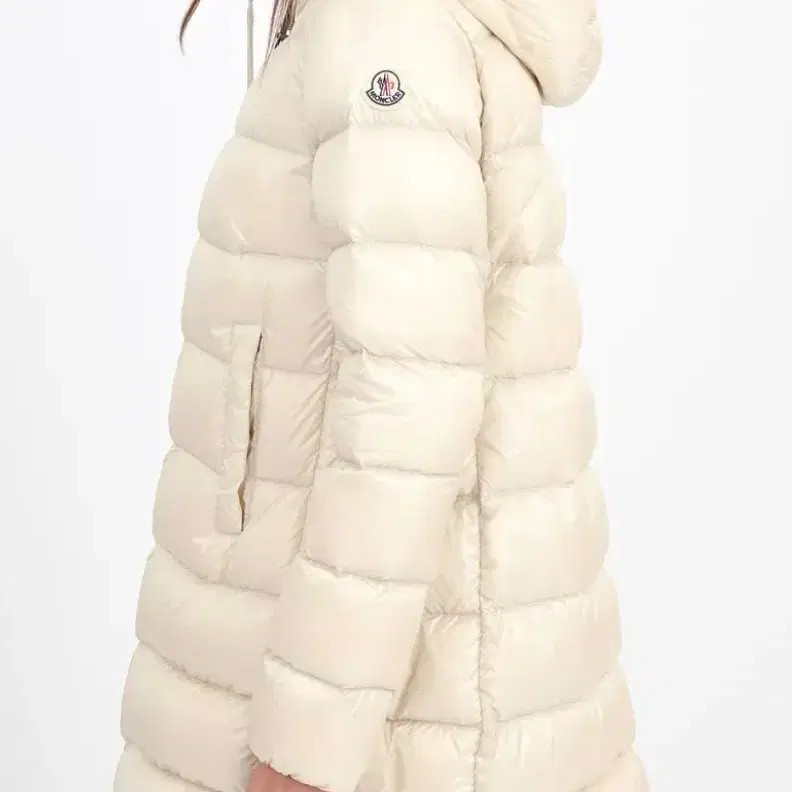 Moncler Women's Padding Suyenne Ivory Warm Coat with Hood