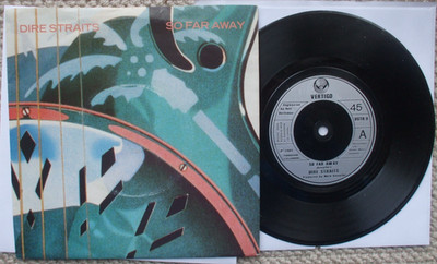 Dire Straits - So Far Away / Walk Of Life - EX- UK Silver Injection 45 + PS