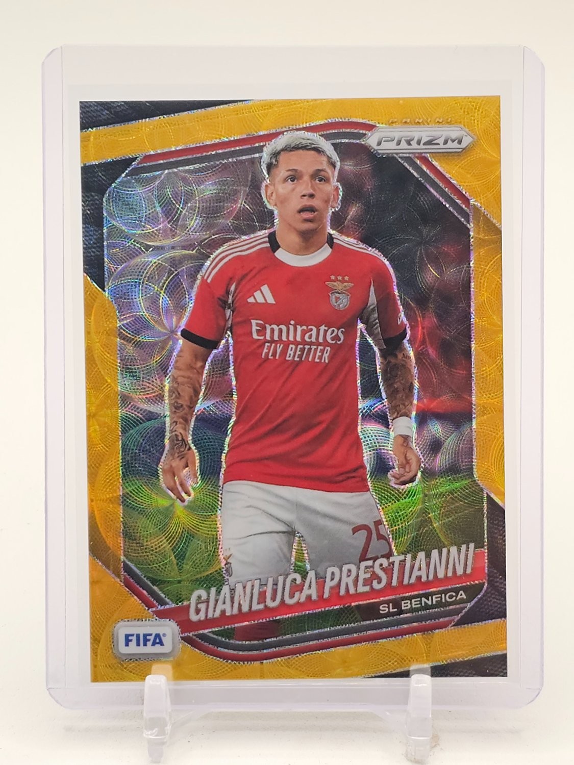 GIANLUCA PRESTIANNI 2025-26 PANINI PRIZM FIFA CHOICE GOLD /10 #222 Q4559 view 1