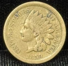 1859 US Indian Head One Cent Coin 1C