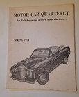 3 Motor Car Quarterly Booklets Rolls Royce & Bentley 2 - 1973, 1 - 1974 Used — photo 2