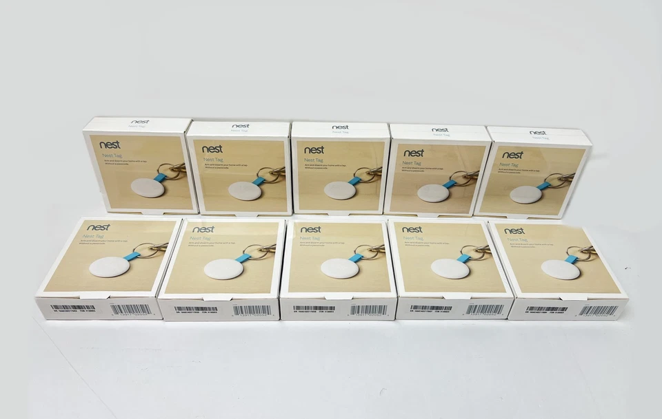 Lot of 10 Brand New Nest H13000ES Tag The Easiest Way to Arm and Disarm White - Image 2 of 4