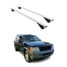Dachträger Grundtäger für Ford Explorer 2002-2005 75kg Metall Silber 2 tlg
