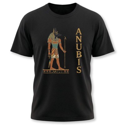 Anubis Jackal God T-Shirt | Ancient Egyptian Mythology Graphic Tee Shirt