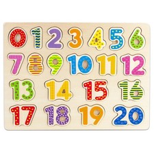 Melissa  Doug Numbers Wooden Chunky Puzzle - 21 Pieces