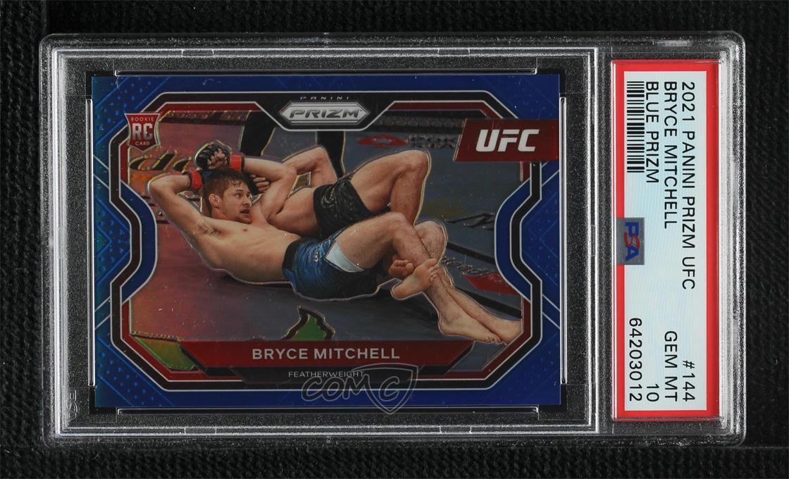 2021 Panini Prizm UFC Blue Prizm 89/199 Bryce Mitchell #144 PSA 10 GEM MT 1g2c