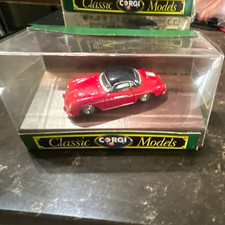 Corgi Classic Models Porsche 356B 1960 1:43 Red/Black Diecast Unopened 98047