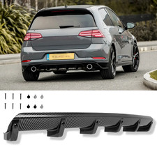 Heckspoiler Heckdiffusor Heckansatz Diffusor Carbon Optik für VW Golf 7 TCR