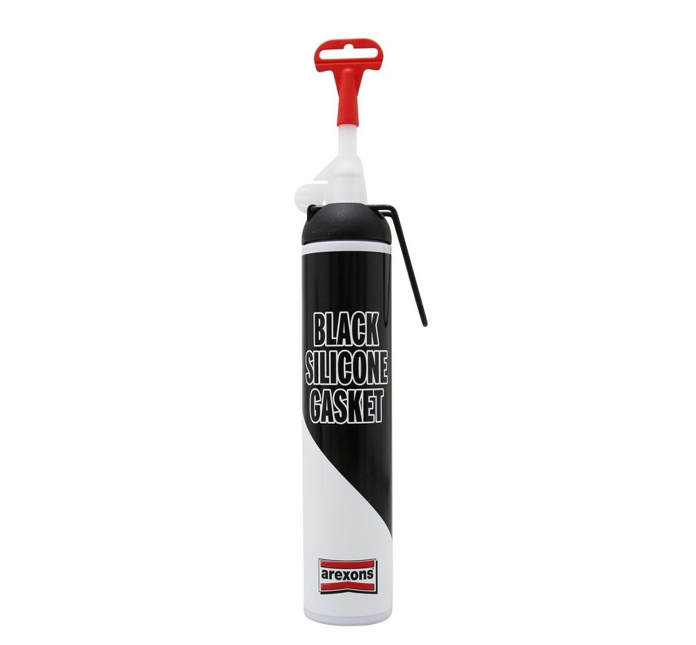 Pâte à joint Arexons silicone noir étanche de -50 à +180 deg