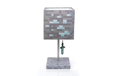 Minecraft Diamond Ore Block Led Lamp Table Lamp For Gamers Home Decor