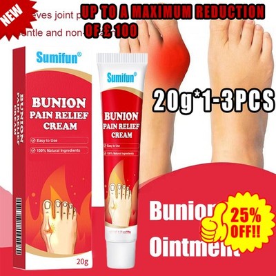1/3/5X Foot Arching Bunion Pain Relief Ointment Toe Valgus Corrector Cream U K,