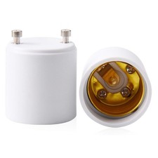 GU24 to E26/E27 Light Socket Adapter - Safe, Durable 2-Pack Conversion Kit