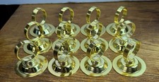 12x Gold Color Metal Dining Table Top Place Card Sign Holder Display