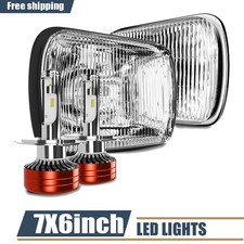 5x7 H6054 Headlight Housing H4 9003 LED for Wrangler YJ XJ Pickup