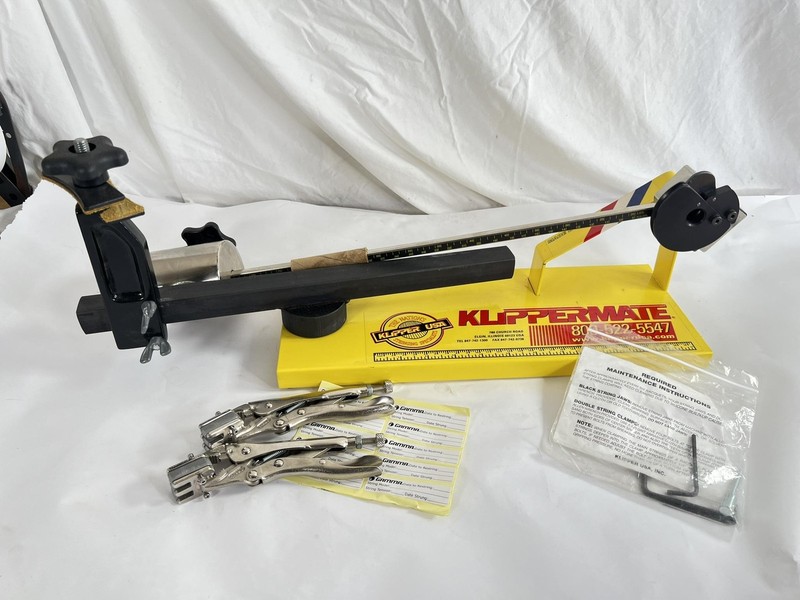 Klippermate Tennis Racquet Stringer Drop Weight Machine W String Clamps USA