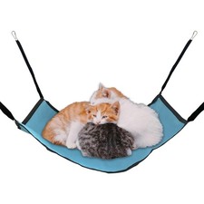 Cat Cage Hammock with Breathable Oxford Fabric Summer Cooling Pet Bed for Cats