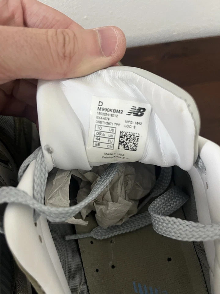 New Balance 990v2 Japan M990KBM2 Made in USA Steel Blue US 10 Rare Limited - Image 4 of 4